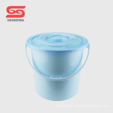 European style high quality household water plastic bucket with lid